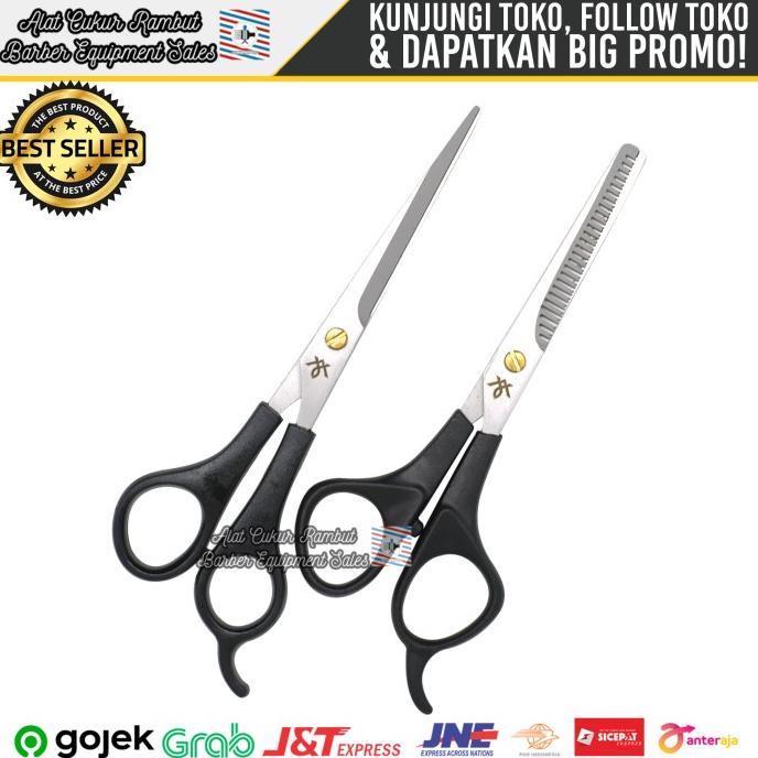 Gunting Potong Rambut Gunting Sasak Gunting Rambut Set Fariha Murah
