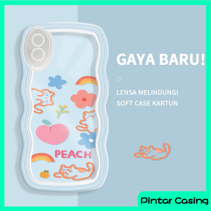 Casing Hp Ponsel untuk Redmi 9A 5A 8A 10C 9C 6A 7 K40S Note 4 8 9 10 11 Pro Casing Kartun Lucu Berun