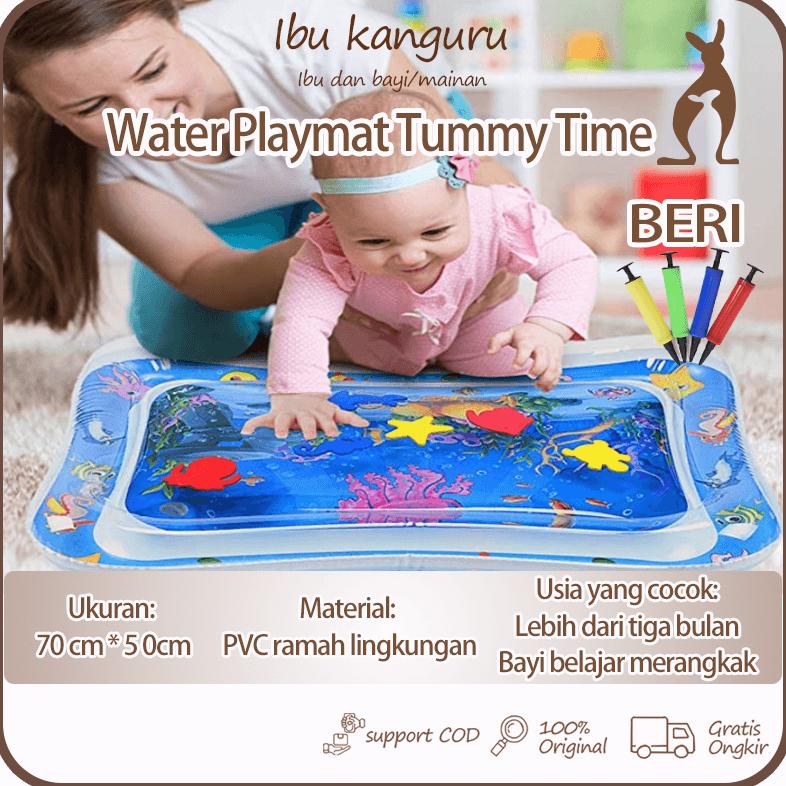 Diskon Ibu KanguruWater Playmat Baby Matras Air Bayi Mainan Edukasi Tummy Time Mainan Bayi Mainan Se