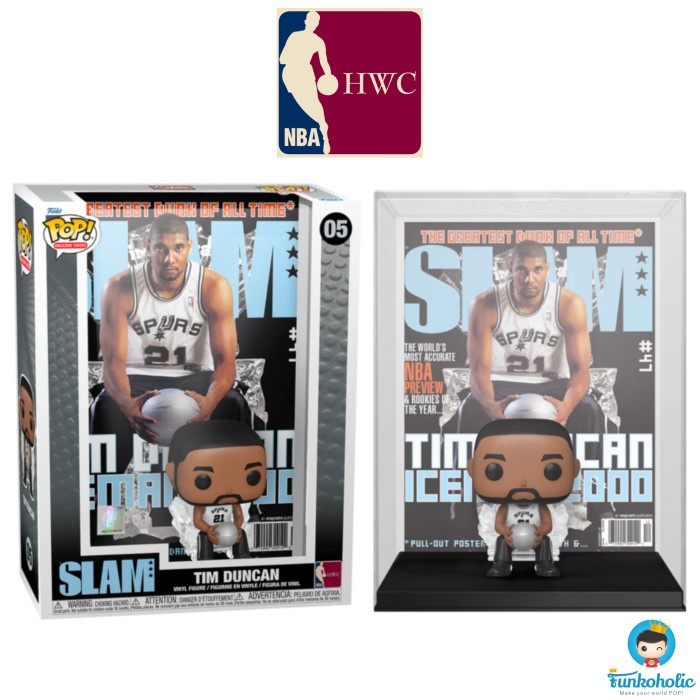 Funko Pop Magazine Covers Nba Basketball - Slam Tim Duncan With Case