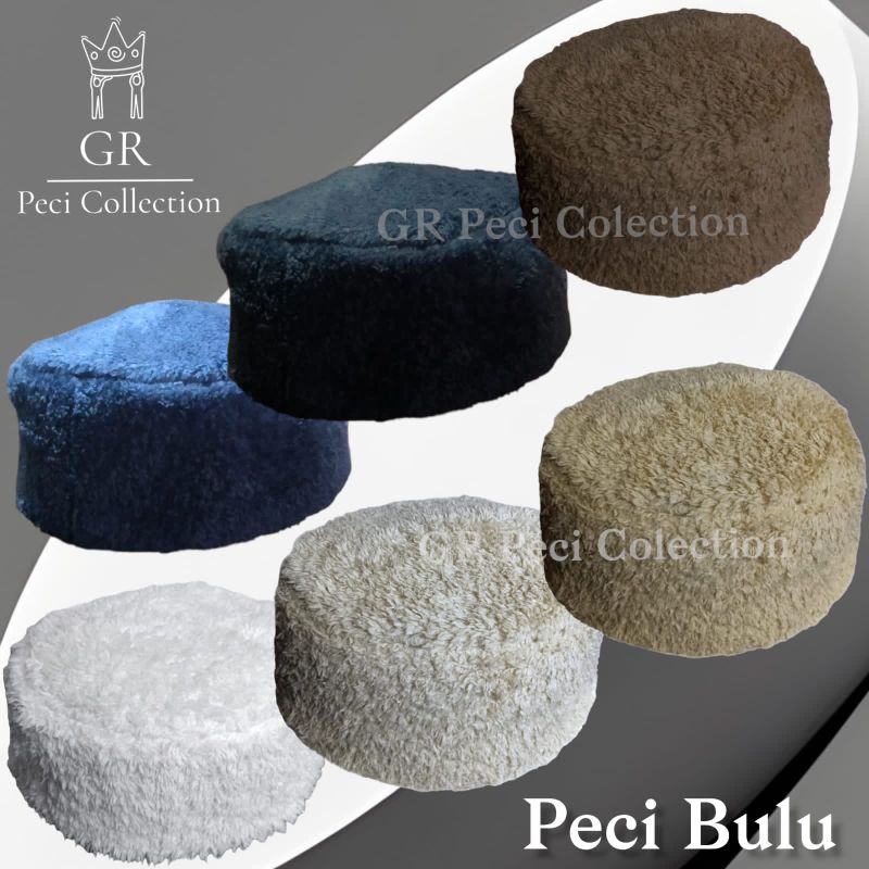 PECI BULU OTOMAN MAIYAH / PECI KOPIAH SONGKOK BULU HALUS & LEMBUT