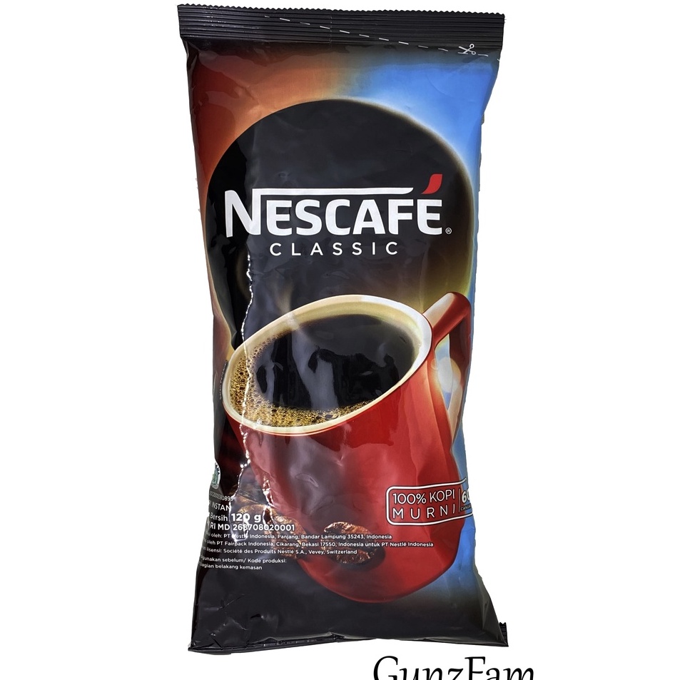 

✓ Nescafe Classic 120gr Nescafe Classic Vending 120 gr by Nestle Professional