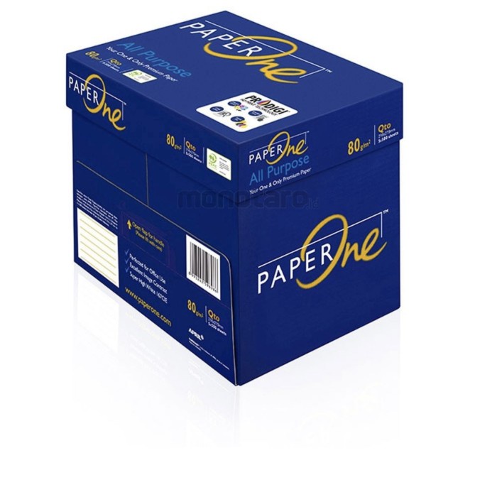 

Paper One Quarto 80 Gram / Kertas HVS/ 1 Box/ khusus Grab atau Gojek gon04