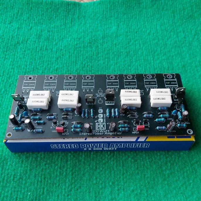 Kt002 Stereo Power Amplifier 2X 300W Hk Kit Pcb Driver Ocl Modul 8Tr
