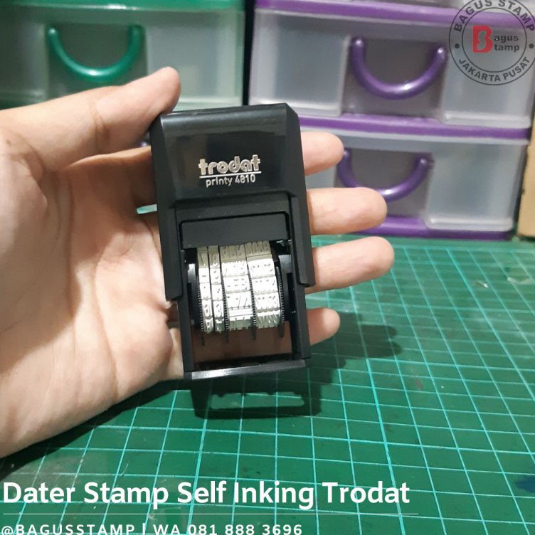 

Super Sale☈ LD9PI Stempel Trodat 4810 Stempel Tanggal Otomatis / Dater Otomatis N99 Dijual