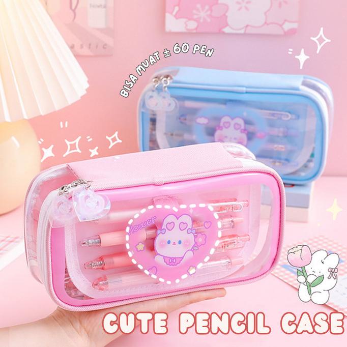 

Mismi Cera Pencil Case Perempuan Cute Rabbit Kotak Pensil Tahan Air -