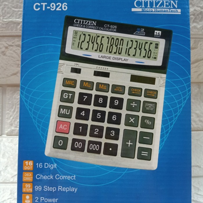 

Best Seller Kalkulator Citizen Ct 926 16 Digit / Calculator / Alat Hitung