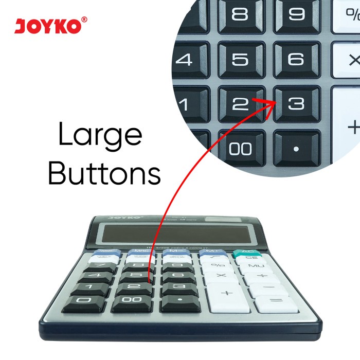 

Calculator / Kalkulator Joyko Cc-41 / 14 Digits / Check Correct