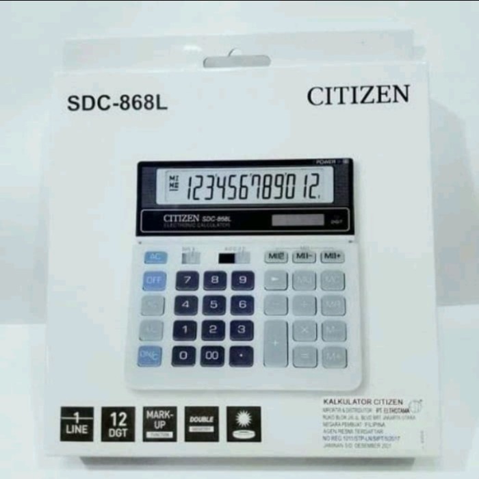 

Best Seller Kalkulator Citizen Original 868 L Kalkulator 12 Digit