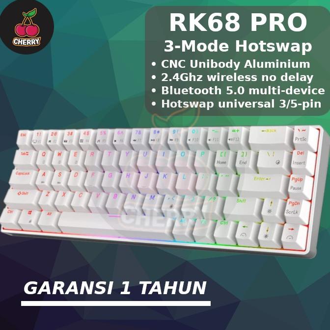 Royal Kludge RK68 PRO RK837 PRO Wireless Bluetooth Mechanical Keyboard