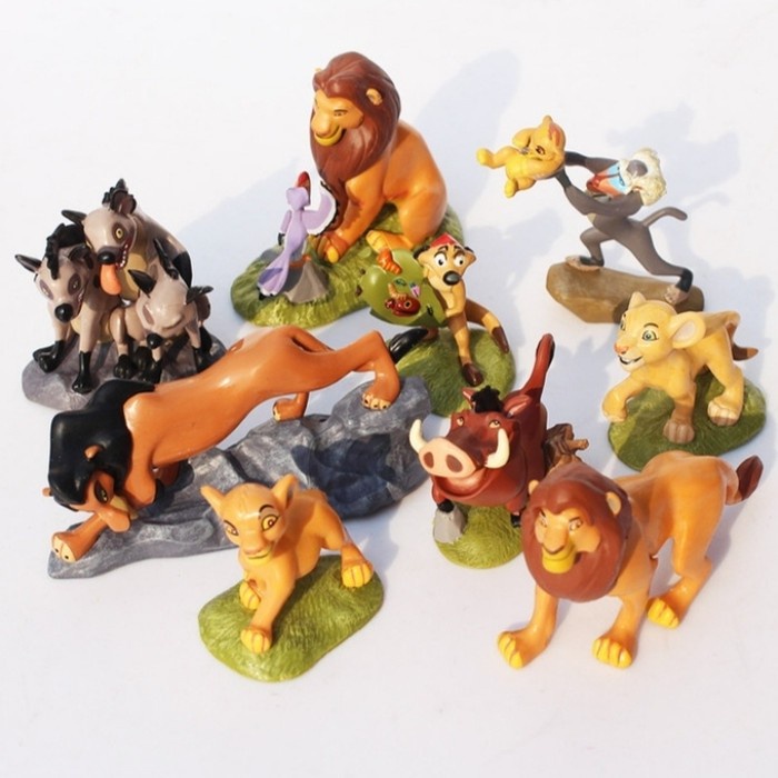 Lion King Figure Set 9 Mainan Pajangan Miniatur Toppers