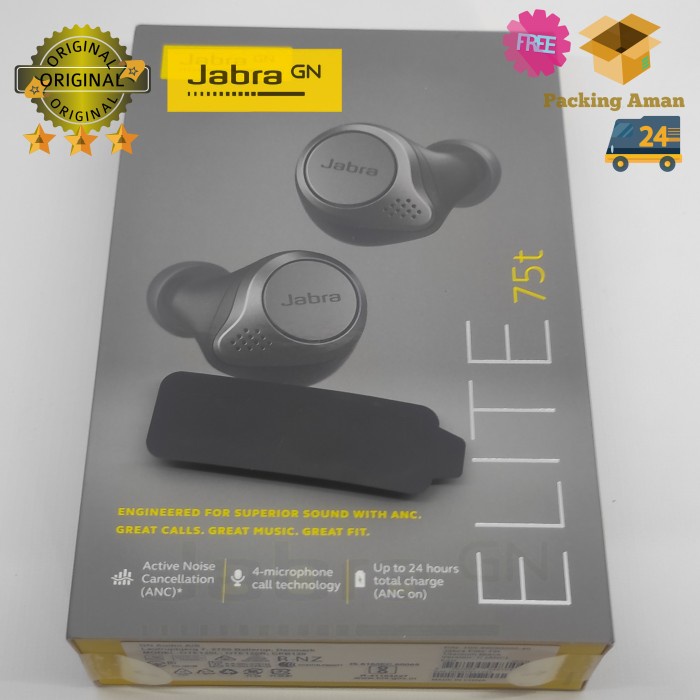 MUST HAVE EARGELS ORIGINAL JABRA ELITE 75T / ACTIVE 75T TERLARIS