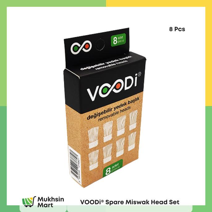VOODi Spare Miswak Head Set (8 Pcs) | Kepala Sikat Gigi Siwak