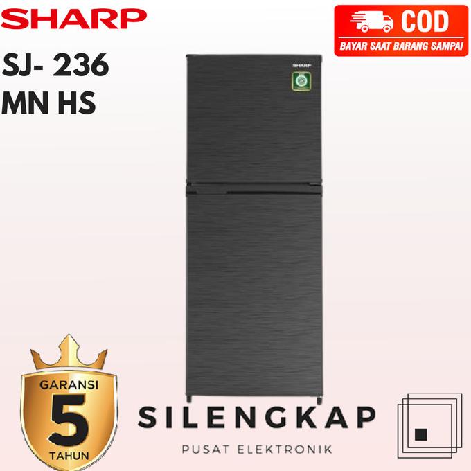 Kulkas 2 Pintu Sharp SJ-236 MN-HS No Frost & Low Watt