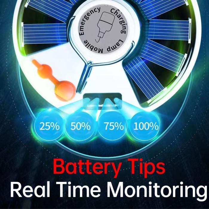 Lampu Emergency Led Tenaga Surya 40W/Lampu Bohlam Gantung Rechargeable