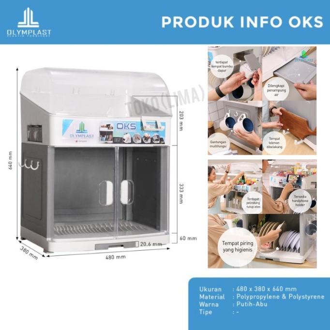 Rak Piring Olymplast Kitchen Storage Lemari Piring Olymplast OKS Dapur