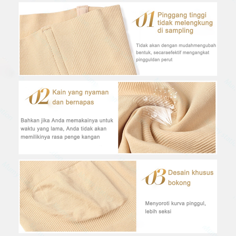 korset pelangsing perut Premium Tubuh Wanita Celana High waist Shaper  Kualitas Body Pants Dalam 612