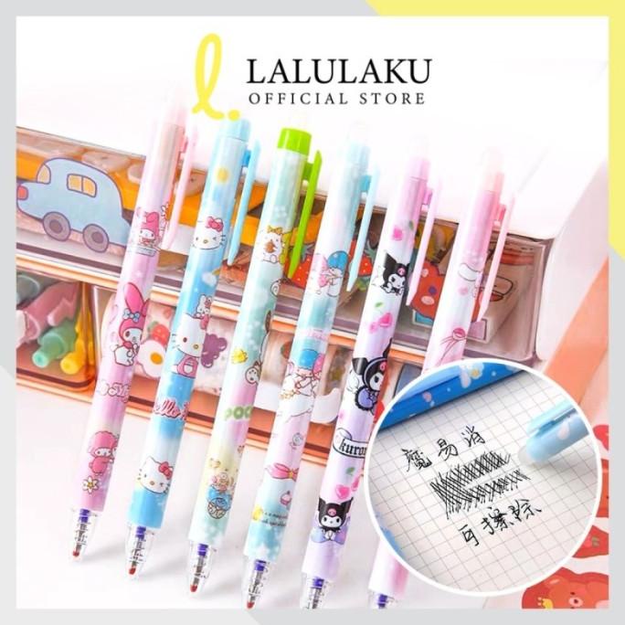 

Pen Gel Erasable 12 Pcs Pulpen Bisa Dihapus Pen Fancy Karakter Hapus