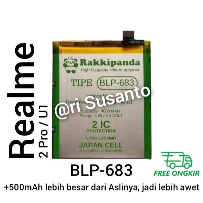 Baterai Rakkipanda BLP683 BLP-683 for Oppo F9/Realme 2 Pro/Realme U1