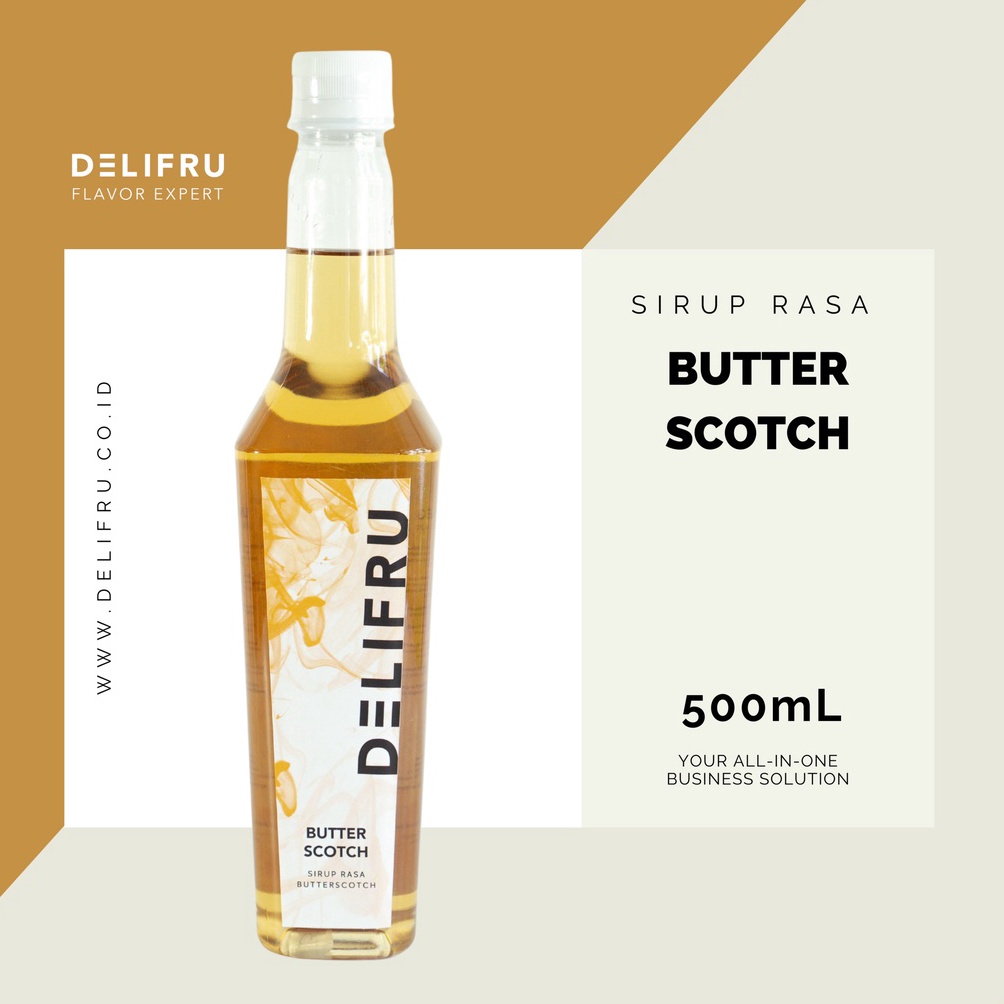 

Premium.. Butterscotch Syrup Delifru 500 ml - Sirup Butterscotch Premium 83