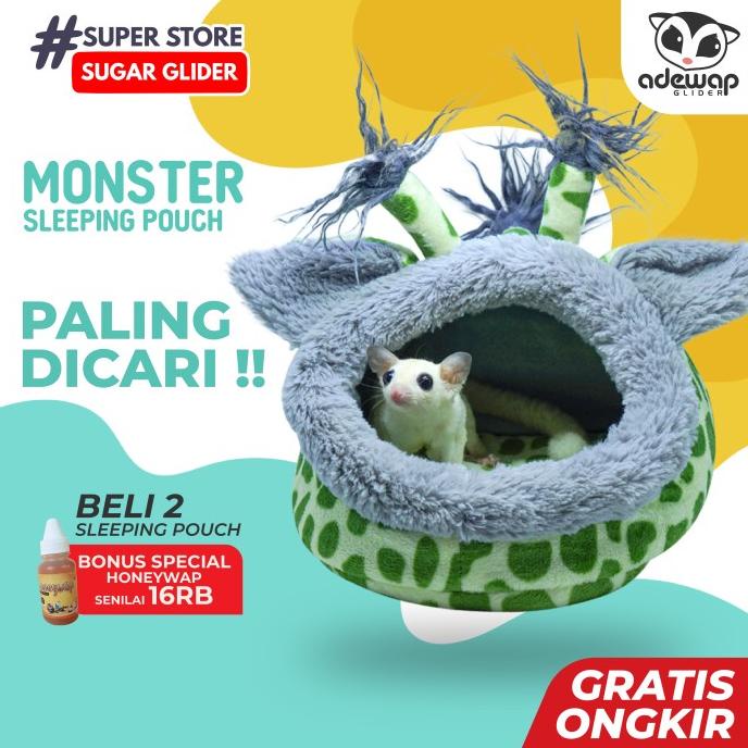 TEMPAT TIDUR LANDAK MINI MODEL HEWAN SLEEPING POUCH HIDING POUCH LAMIN