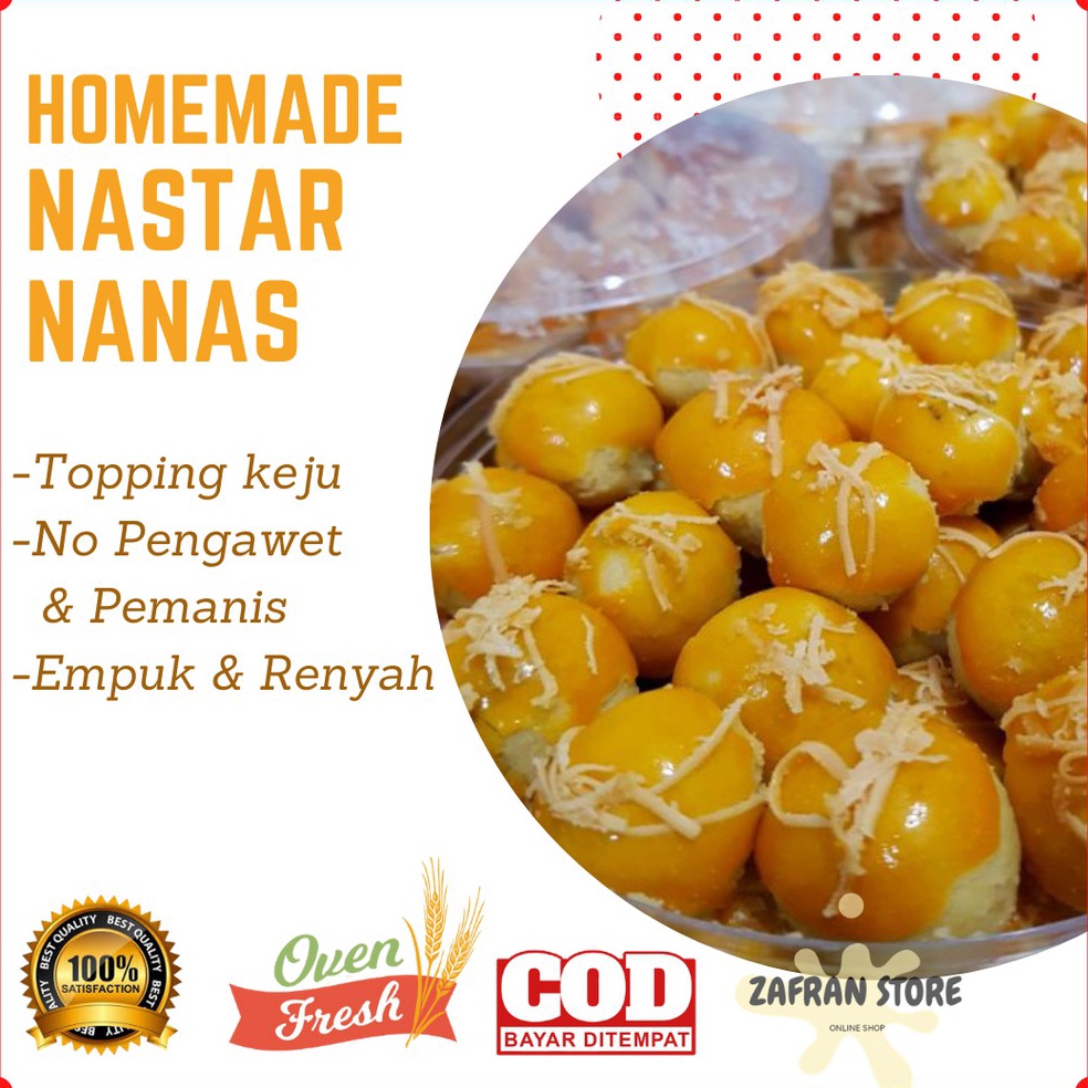 

Produk Terkini.. Kue Nastar Nanas Wisman Toping Keju Isi 250 gram (1/4 kg) Kue Kering Cemilan KeluargaTermurah 44