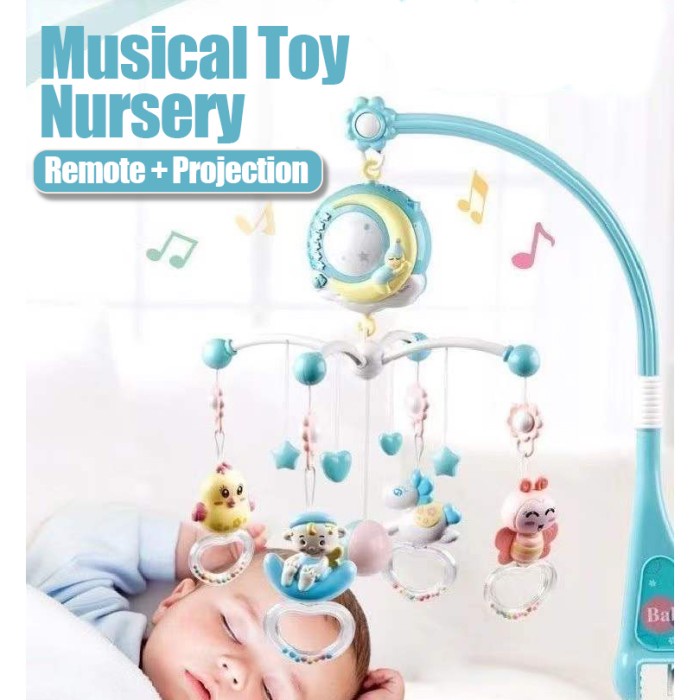 Box tidur Bayi musik toys Gantung di Tempat Tidur Bayi +Remote