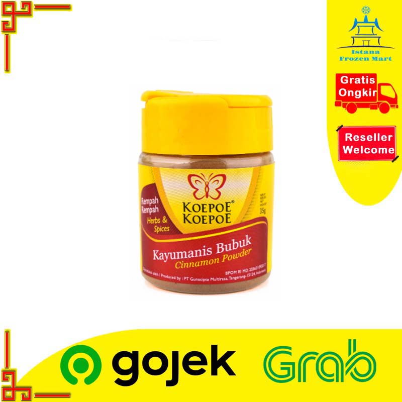 

Kayu Manis Bubuk Cinnamon Powder Kupu 35 Gram - KOEPOE KOEPOE