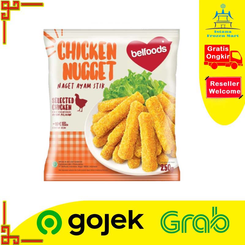 

Chicken Nugget Stick Naget Ayam 250 Gram - BELFOODS