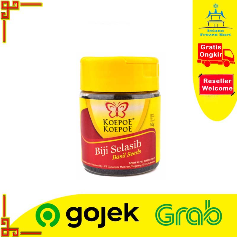 

Biji Selasih Basil Seed Kupu 50 Gram - KOEPOE KOEPOE