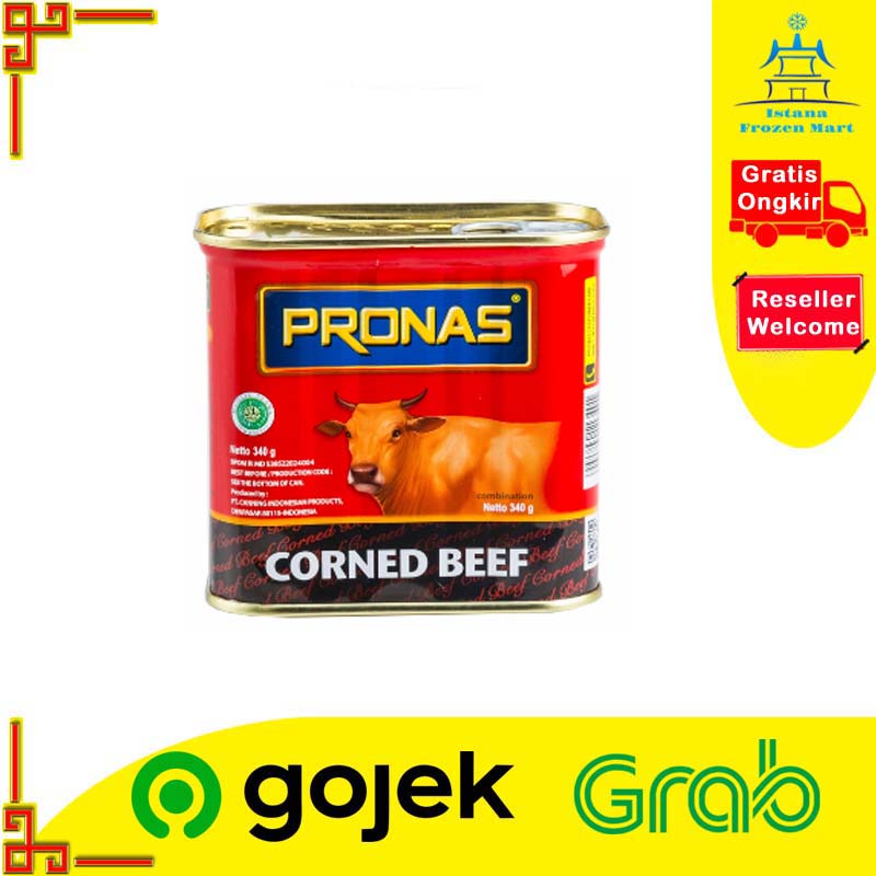 

Kornet Daging Sapi Kaleng Corned Beef 340 Gram - PRONAS