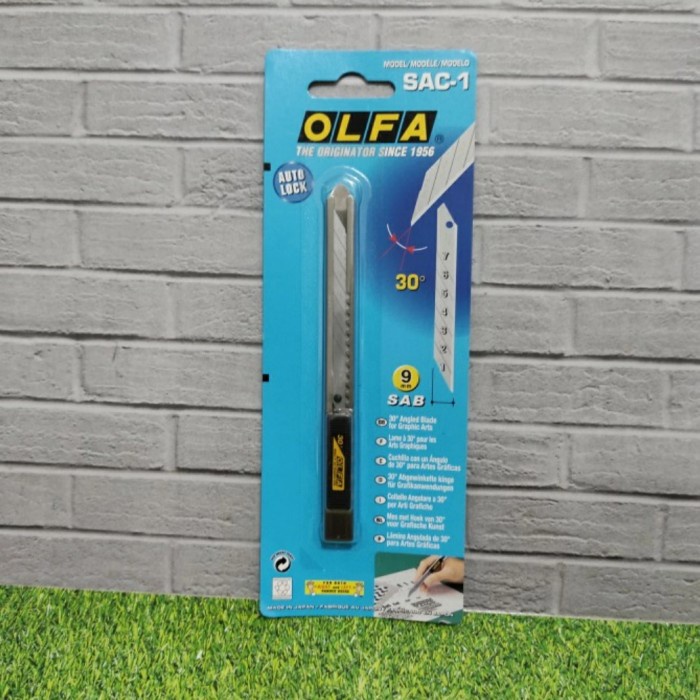 

Terlaris Art Knife Pisau Grafik 9Mm Sac-1 Olfa Snap Off Blade Graphic Cutter