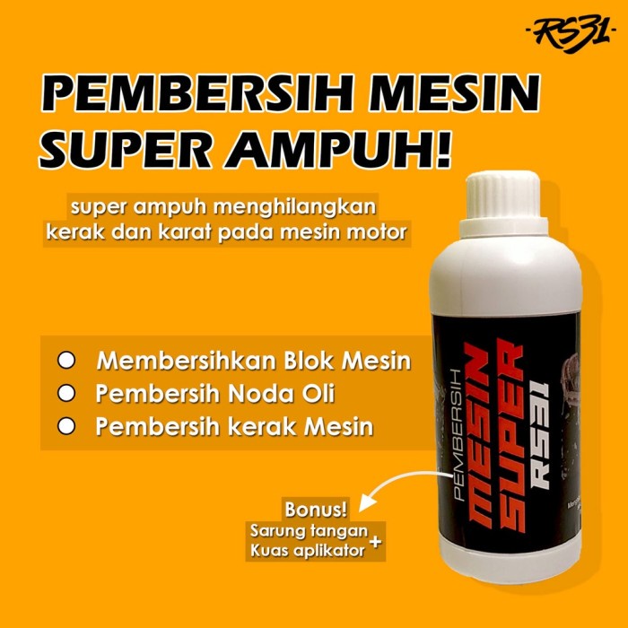 RS31 Cairan Pembersih Mesin Super 500ML - Penghilang Kerak