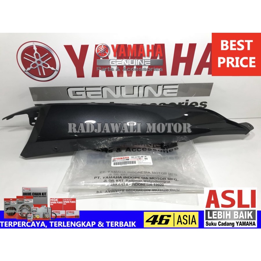 COVER SAMBUNGAN BODY BELAKANG KANAN SOUL GT 115 ABU METALIK ASLI ORIGINAL YAMAHA 1KP-F1741-00-7B