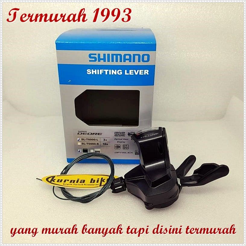 shifter shimano deore 3 speed kiri Shifter Sepeda Sparepart Sepeda Termurah