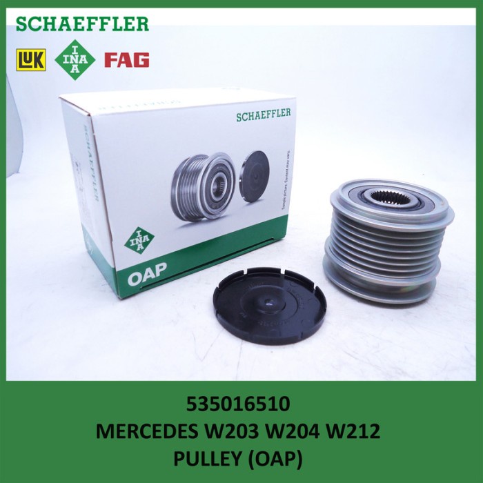 PULLEY ALTERNATOR OAP MERCEDES BENZ W203 W204 W212 MERCY INA
