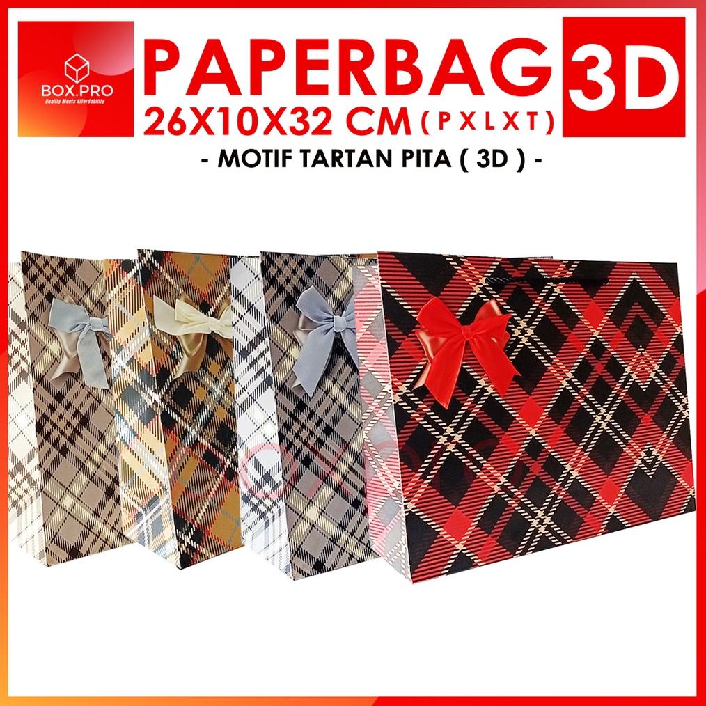 

New Paperbag Paper Bag Kantong kertas Aneka warna Motif 32x10x26cm tebal import goodiebag gift souvenir