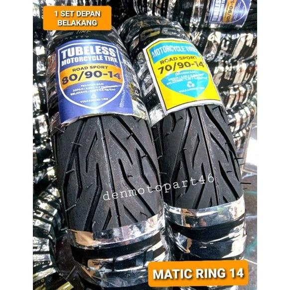 Luar motor SEPASANG Tubles Matic Soul Tubeless - Ban Mio M3 GT 1 14 j