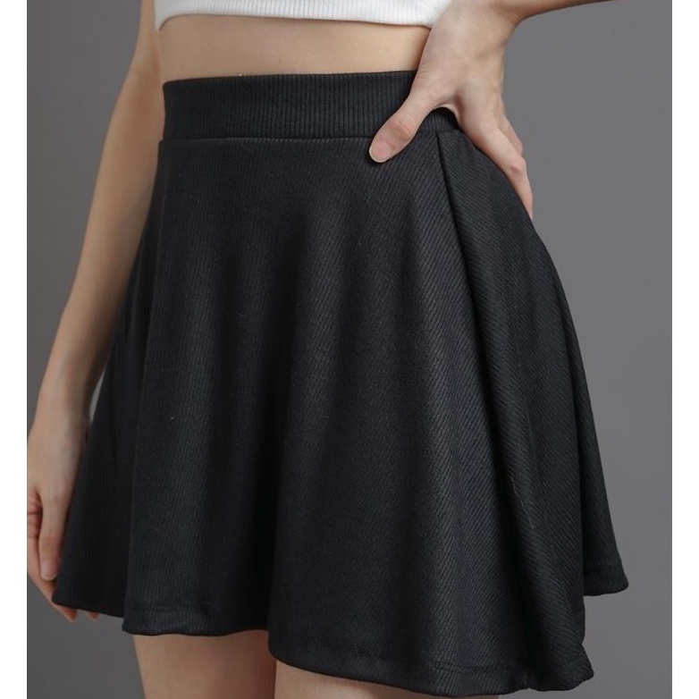 ❤[PROMO ⚡ALE]❤ Rok Scuba Rok Mini Skirt Rok Pendek Rok Hitam Korean Style Olahraga zumba Senam