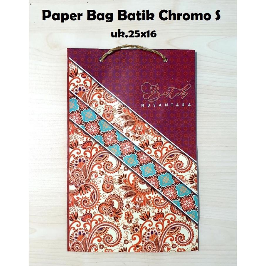 

7.7 1 Lusin/ 12 Pcs KUALITAS PREMIMIUM/ BAHAN TEBAL Paper Bag/ Goodie Bag/Hand Bag Kertas / Tas Serbaguna Batik Choromo