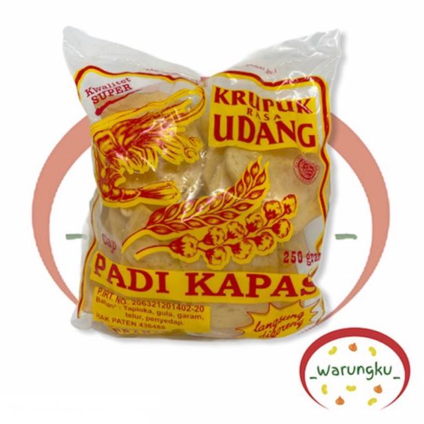 

Sale 7.7 Kerupuk Udang Padi Kapas 250gr ASLI INDRAMAYU padikapas