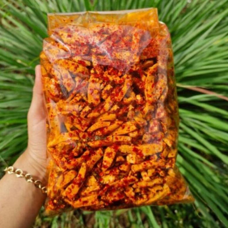 

Sale 7.7 Basreng daun jeruk extra pedas isi 1kg