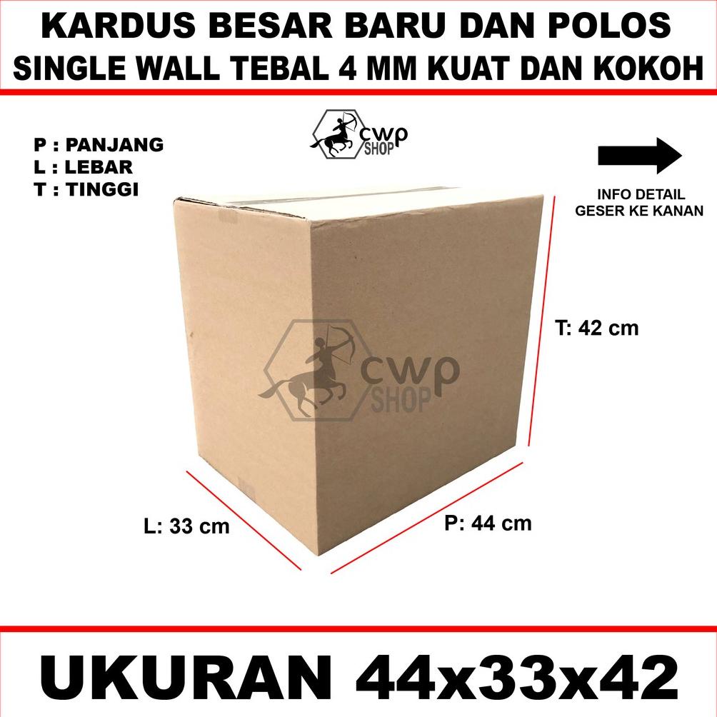

7.7 Kardus Box Besar Polos Ukuran 44x33x42cm