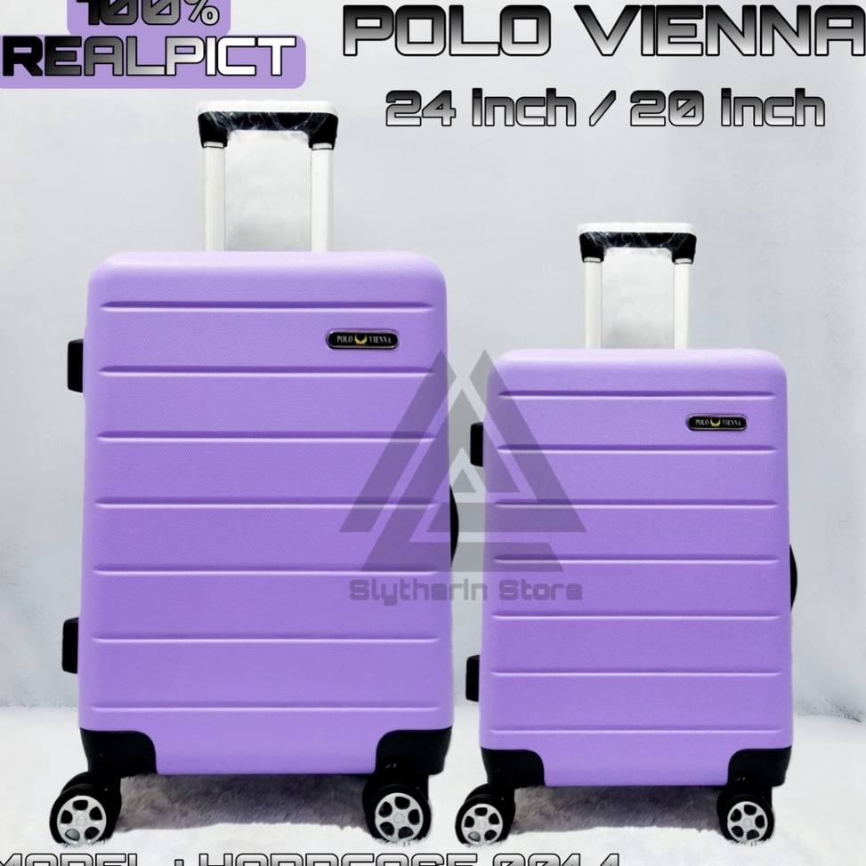 TERLARIS|| promo koper set ukuran 20inch 24inch beli 1 dapat 2 koper polo original polo vienna tidak