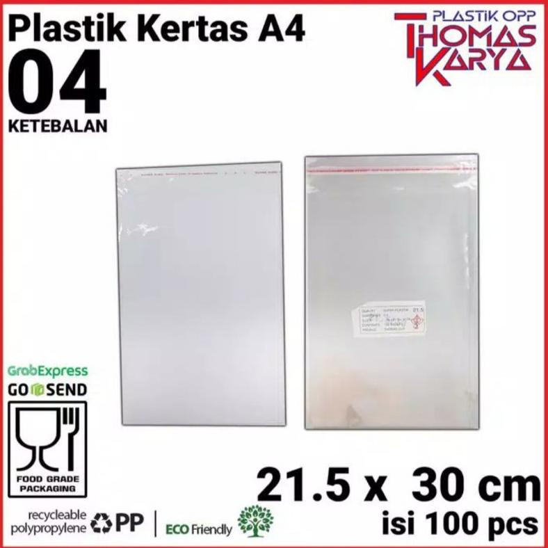 

New 21.5 x 30 CM Plastik OPP TEBAL | Plastik OPP Seal | Plastik Kaca | Plastik OPP Lem | A4