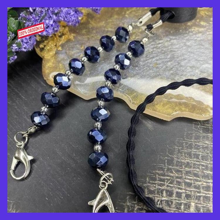 Tali masker hijab / kalung masker hijab kristal ralnaadas_