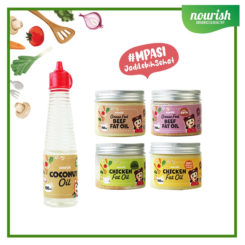 

❄ Nourish Chicken Fat Oil / Beef Fat Oil (Tallow) / Coconut Oil / BB Booster / Lemak Baik / Minyak MPASI →