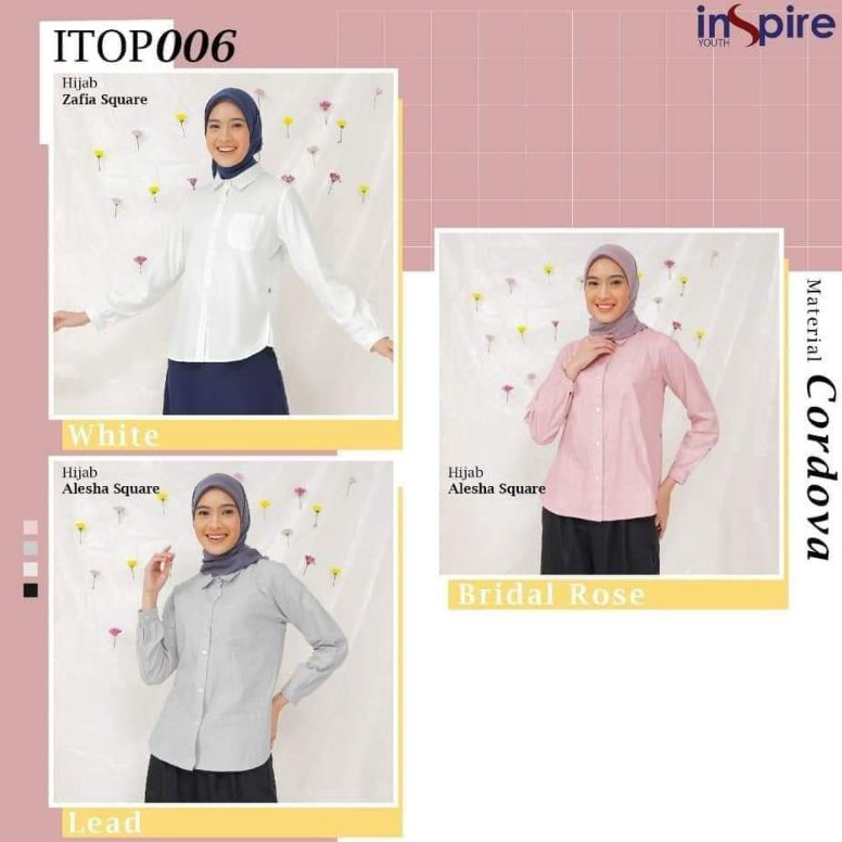 Best.. SALE 40% ITOP 003 INSPIRE ITOP 003. ATASAN INSPIRE/ KEMEJA KEKINIAN INSPIRE DISKON/ / atasan 