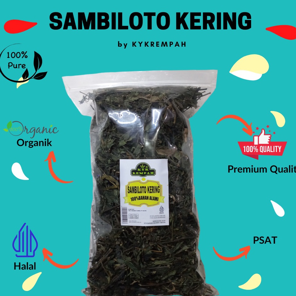 

✔✔SALE✔✔ Daun Sambiloto Kering [ 250 gram]