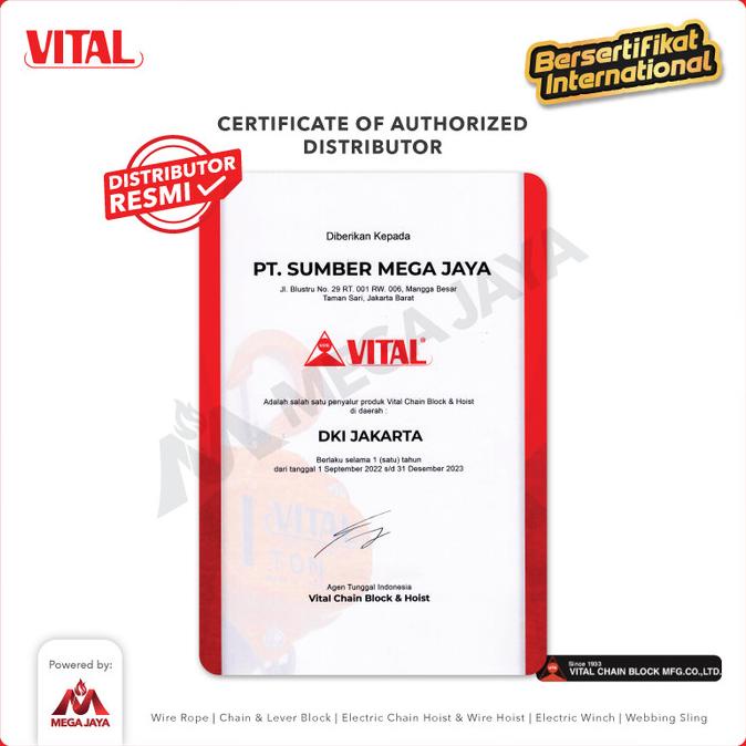 Chain Block / Takel 5 Ton X 15 Meter Vital